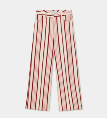 LEROY PINK STRIPED TWILL PANTS